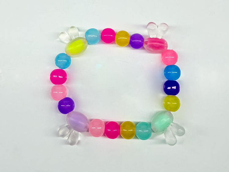 Jelly Bunny Bead Bracelet